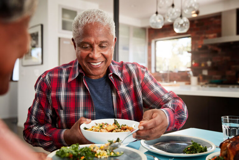 Dental Implant Patient Happily Eating